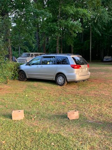 Wrecked Stolen Toyota Van